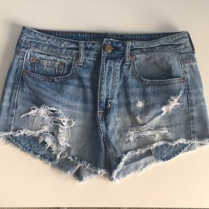 American Eagle High Rise Jean Festival Shorts